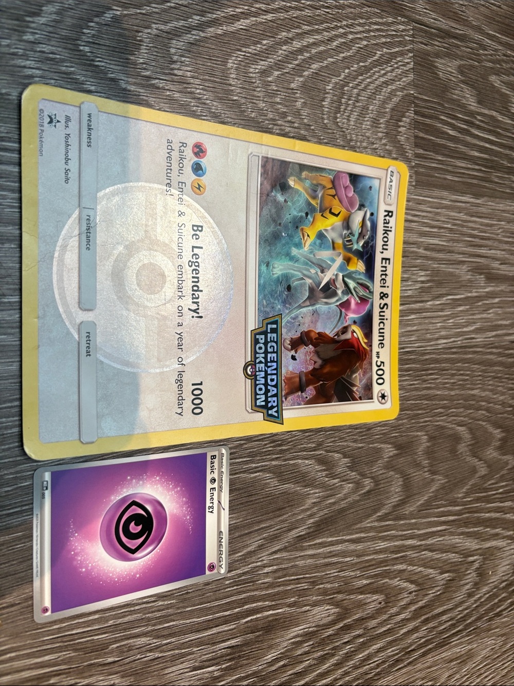 Raikou, Entei & Suicune Legendary Promo Card - Yellow Border